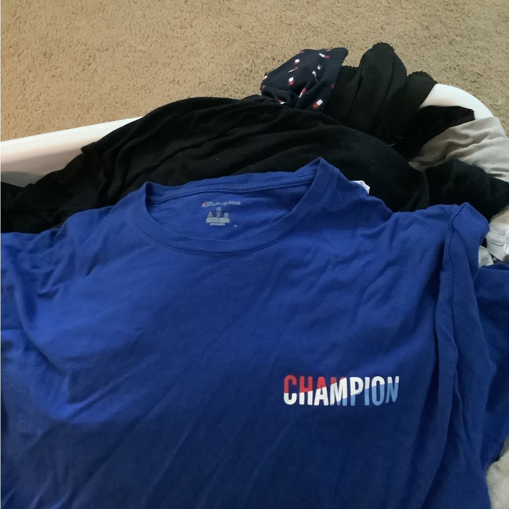 Champion Royal Blue Tee with Logo